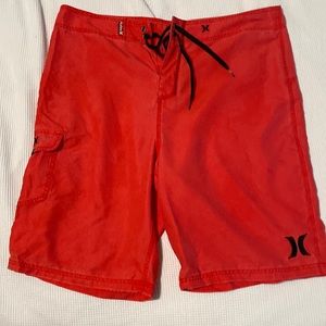 Hurley red shorts